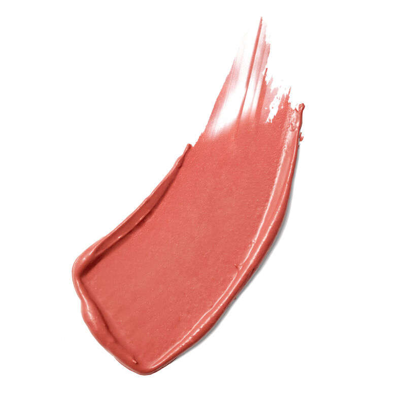 Coral cream blush swatch shown