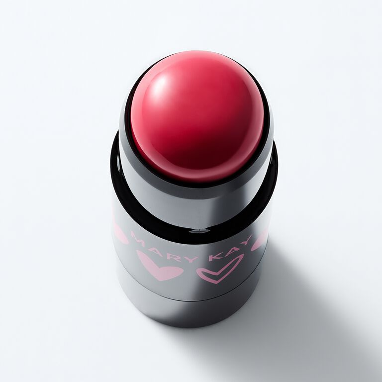 Von oben fotografiert: Der Mary Kay Blush Stick "Spark Change" (Rot)