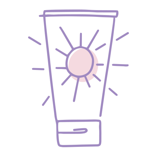 Illustration von Sonnenschutzmittel &ndash; ein wichtiger Bestandteil von Beauty Produkten, der dabei hilft, die Haut vor sch&auml;dlichen UVA- und UVB-Strahlen zu sch&uuml;tzen