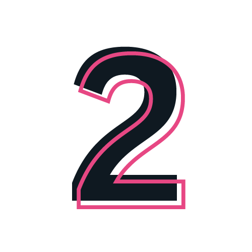 Symbol mit der Zahl 2 f&uuml;r Schritt 2